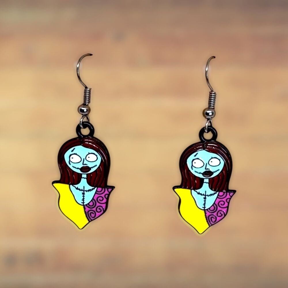 Halloween Enamel Sally Earrings #2026 - Picture 3 of 4